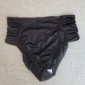 Beach Betty Size M Black High Waisted Bikini Bottoms NWTStyle 670572t